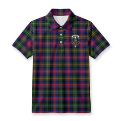 MacLennan Modern Tartan Crest Birdseye Mesh Polo Shirt