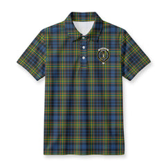 McClellan Ancient Tartan Crest Birdseye Mesh Polo Shirt