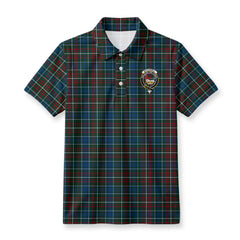 McConnell Tartan Crest Birdseye Mesh Polo Shirt