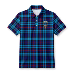 McCorquodale Tartan Crest Birdseye Mesh Polo Shirt