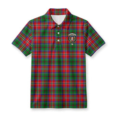 McCullough Tartan Crest Birdseye Mesh Polo Shirt