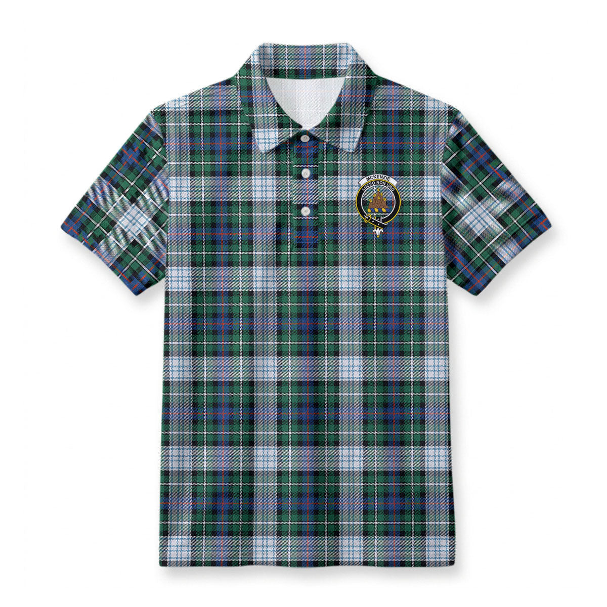 McKenzie Dress Ancient Tartan Crest Birdseye Mesh Polo Shirt