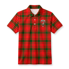 McQuarrie Tartan Crest Birdseye Mesh Polo Shirt