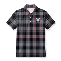 Moffat Modern Tartan Crest Birdseye Mesh Polo Shirt