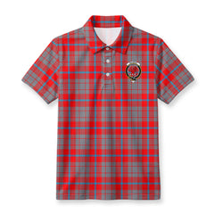 Moubray Tartan Crest Birdseye Mesh Polo Shirt