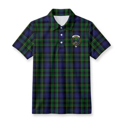 Mowat Modern Tartan Crest Birdseye Mesh Polo Shirt