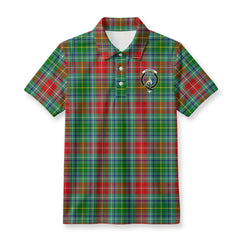 Muirhead Tartan Crest Birdseye Mesh Polo Shirt