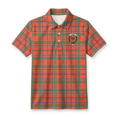 Munro Ancient Tartan Crest Birdseye Mesh Polo Shirt