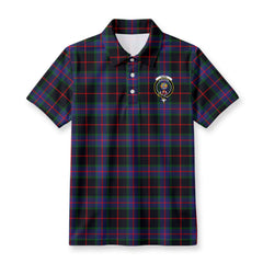 Nairn Tartan Crest Birdseye Mesh Polo Shirt