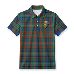 Nicolson Hunting Ancient Tartan Crest Birdseye Mesh Polo Shirt