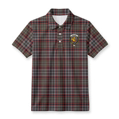 Nicolson Hunting Weathered Tartan Crest Birdseye Mesh Polo Shirt