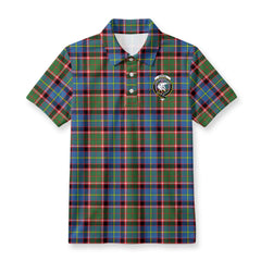 Norvel (or Norvill) Tartan Crest Birdseye Mesh Polo Shirt