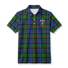 Paterson Tartan Crest Birdseye Mesh Polo Shirt