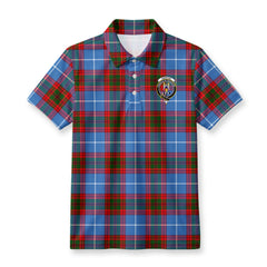 Preston Tartan Crest Birdseye Mesh Polo Shirt