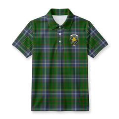 Pringle Tartan Crest Birdseye Mesh Polo Shirt