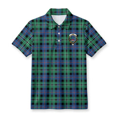 Rose Hunting Ancient Tartan Crest Birdseye Mesh Polo Shirt