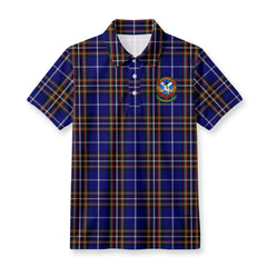 Scotland History Tours Tartan Crest Birdseye Mesh Polo Shirt