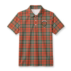 Scott Ancient Tartan Crest Birdseye Mesh Polo Shirt