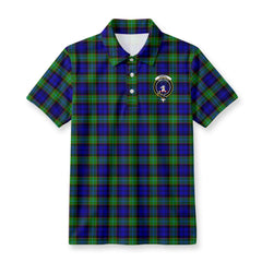 Sempill Modern Tartan Crest Birdseye Mesh Polo Shirt