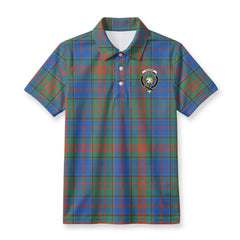 Stewart of Appin Hunting Ancient Tartan Crest Birdseye Mesh Polo Shirt