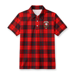 Wemyss Modern Tartan Crest Birdseye Mesh Polo Shirt