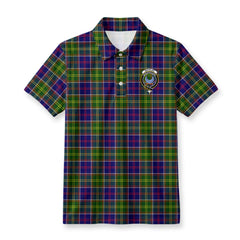 Whitelaw Tartan Crest Birdseye Mesh Polo Shirt