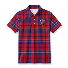 Wishart Dress Tartan Crest Birdseye Mesh Polo Shirt