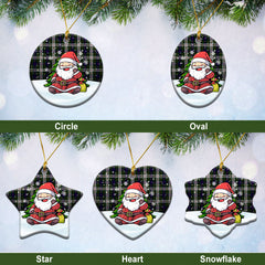 Blair Dress Tartan Christmas Ceramic Ornament - Scottish Santa Style