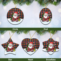 McNaughton Ancient Tartan Christmas Ceramic Ornament - Scottish Santa Style