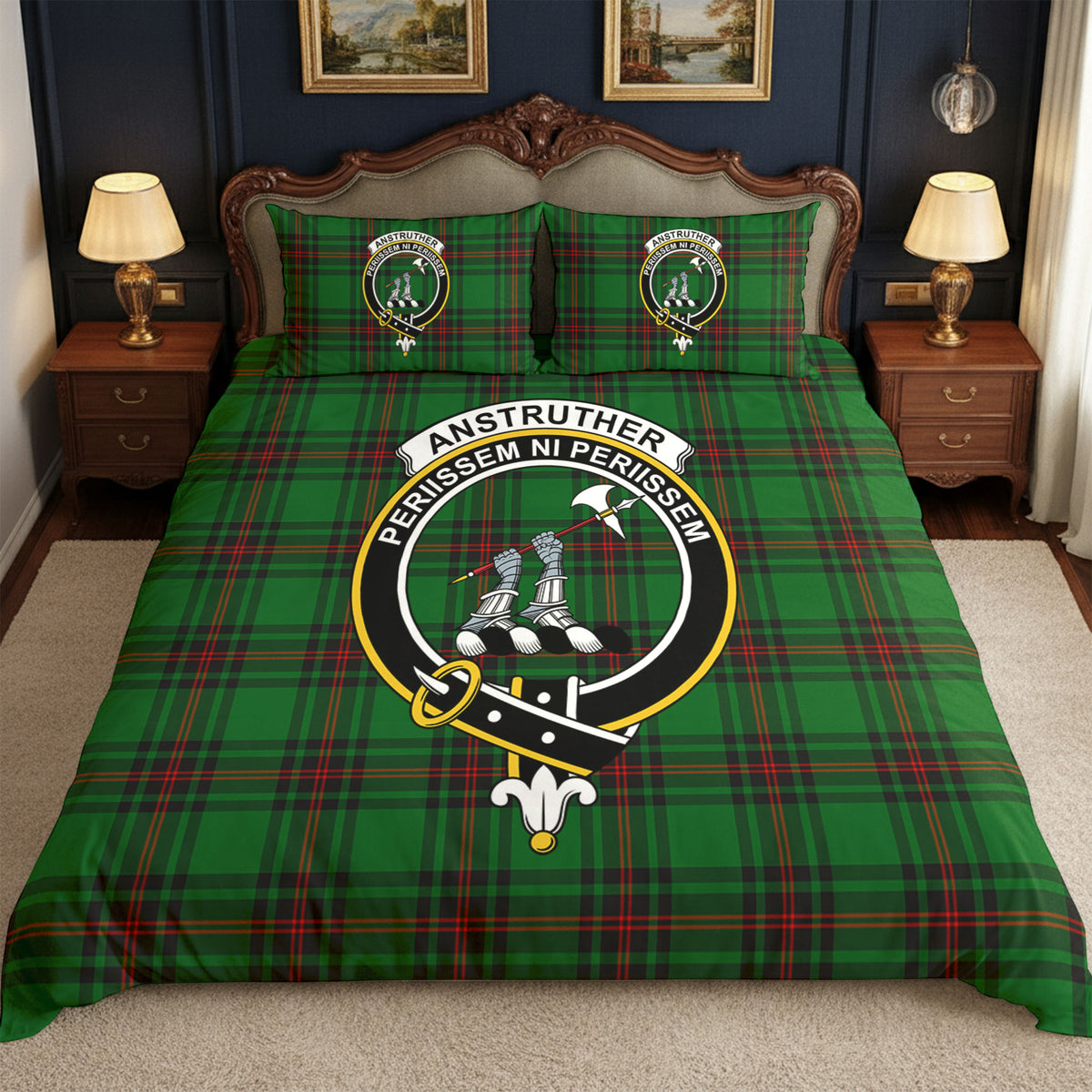 Anstruther Tartan Crest Bedding Set