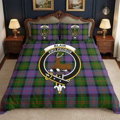 Blair Modern Tartan Crest Bedding Set
