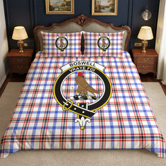 Boswell Modern Tartan Crest Bedding Set