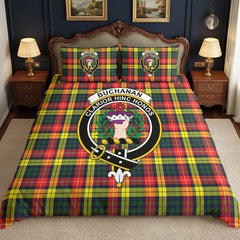Buchanan Modern Tartan Crest Bedding Set