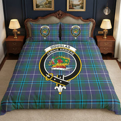Douglas Modern Tartan Crest Bedding Set