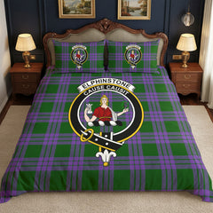 Elphinstone Tartan Crest Bedding Set
