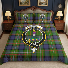 Fergusson Modern Tartan Crest Bedding Set