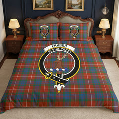 Fraser (of Lovat) Ancient Tartan Crest Bedding Set