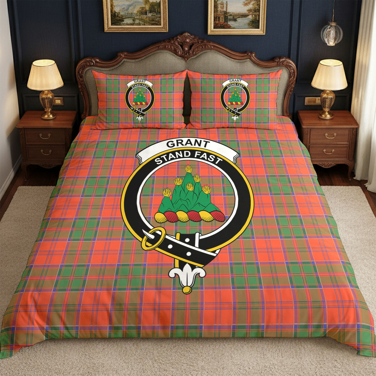 Grant Ancient Tartan Crest Bedding Set