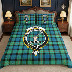 Gunn Ancient Tartan Crest Bedding Set