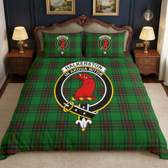 Halkerston Tartan Crest Bedding Set