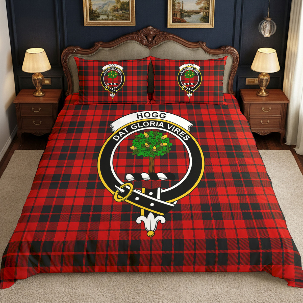 Hogg Tartan Crest Bedding Set