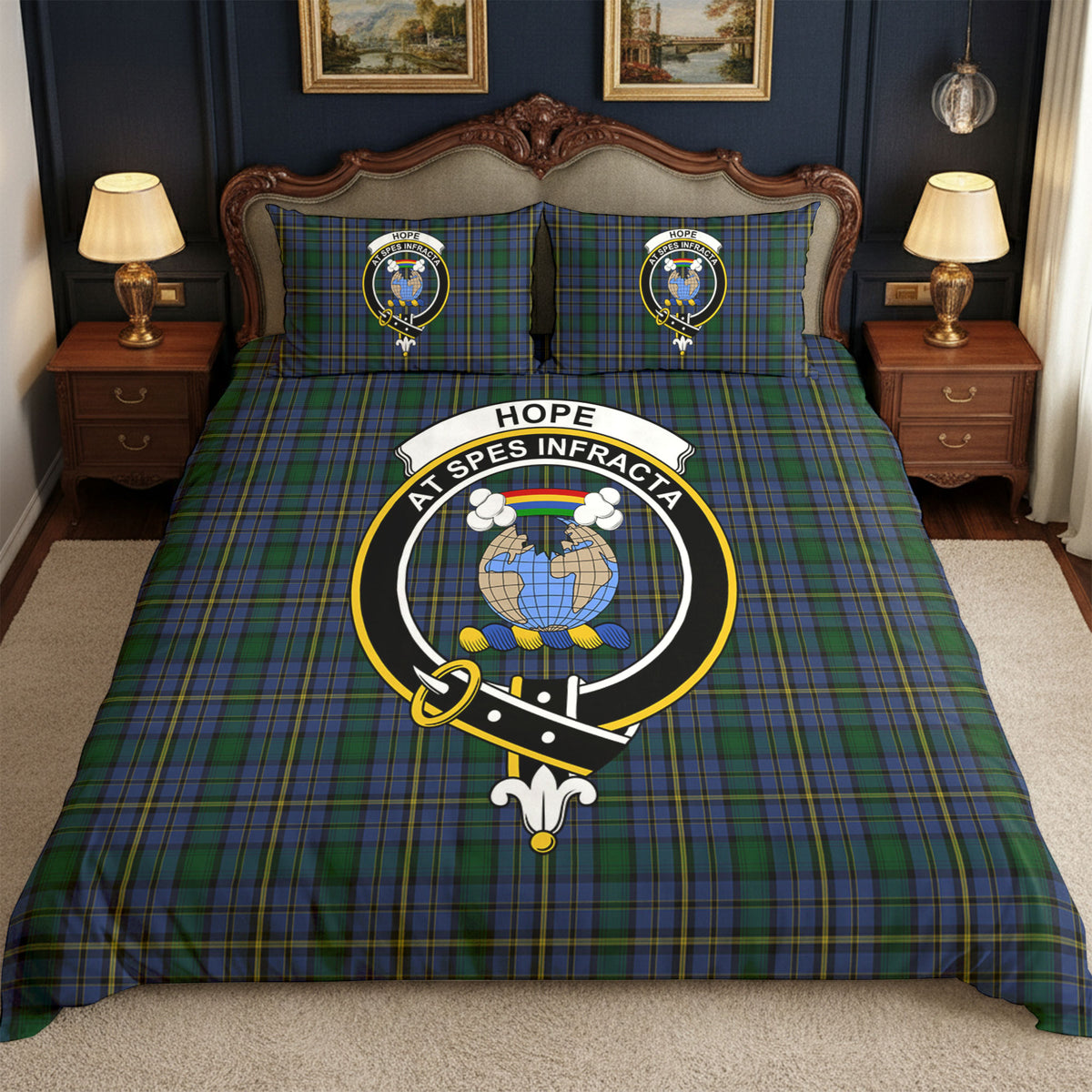 Hope Tartan Crest Bedding Set