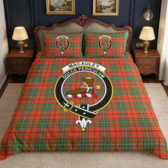 MacAuley Ancient Tartan Crest Bedding Set