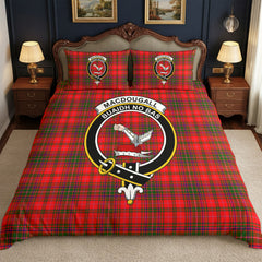 MacDougall Modern Tartan Crest Bedding Set