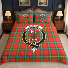 MacLaine of Loch Buie Tartan Crest Bedding Set