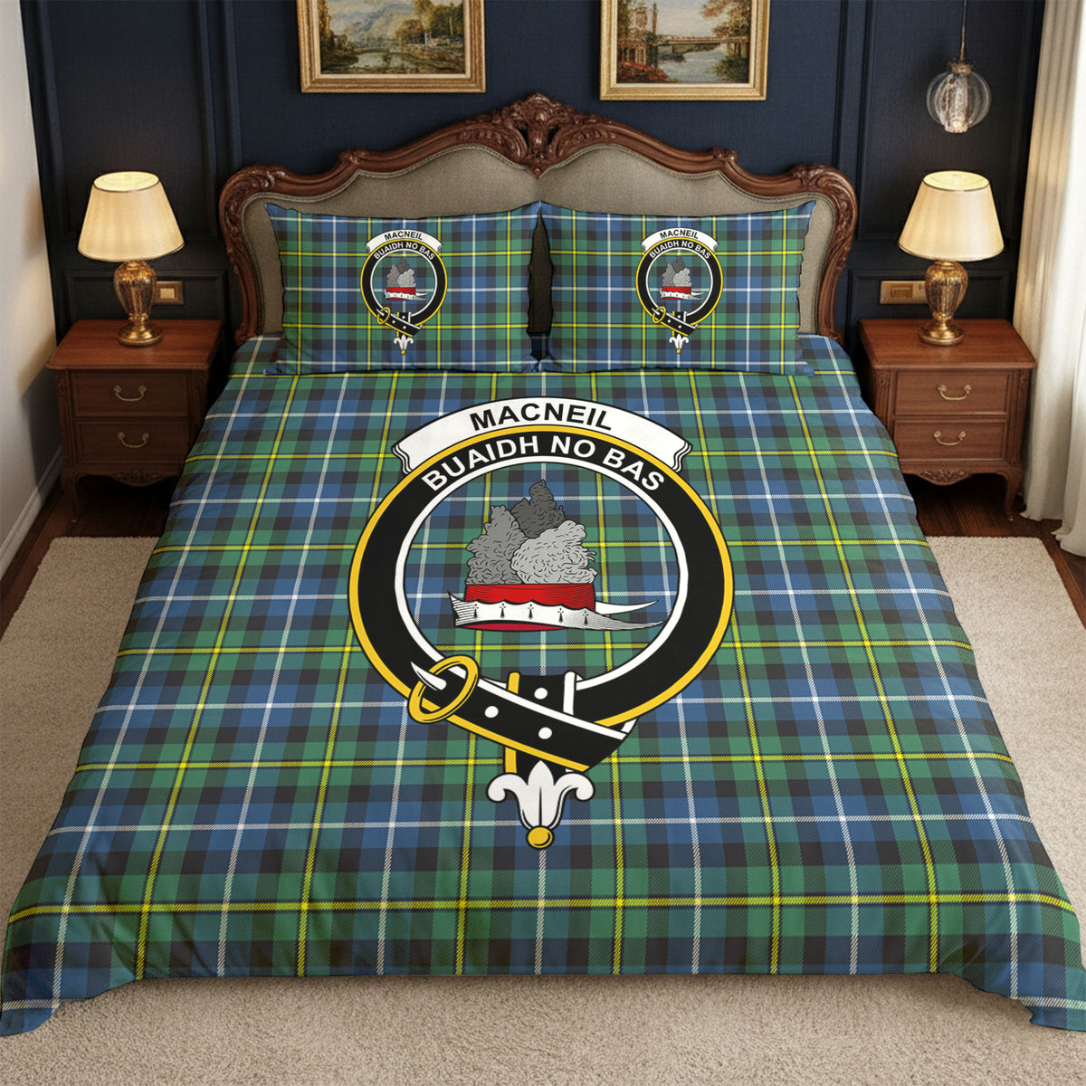 MacNeil of Barra Ancient Tartan Crest Bedding Set
