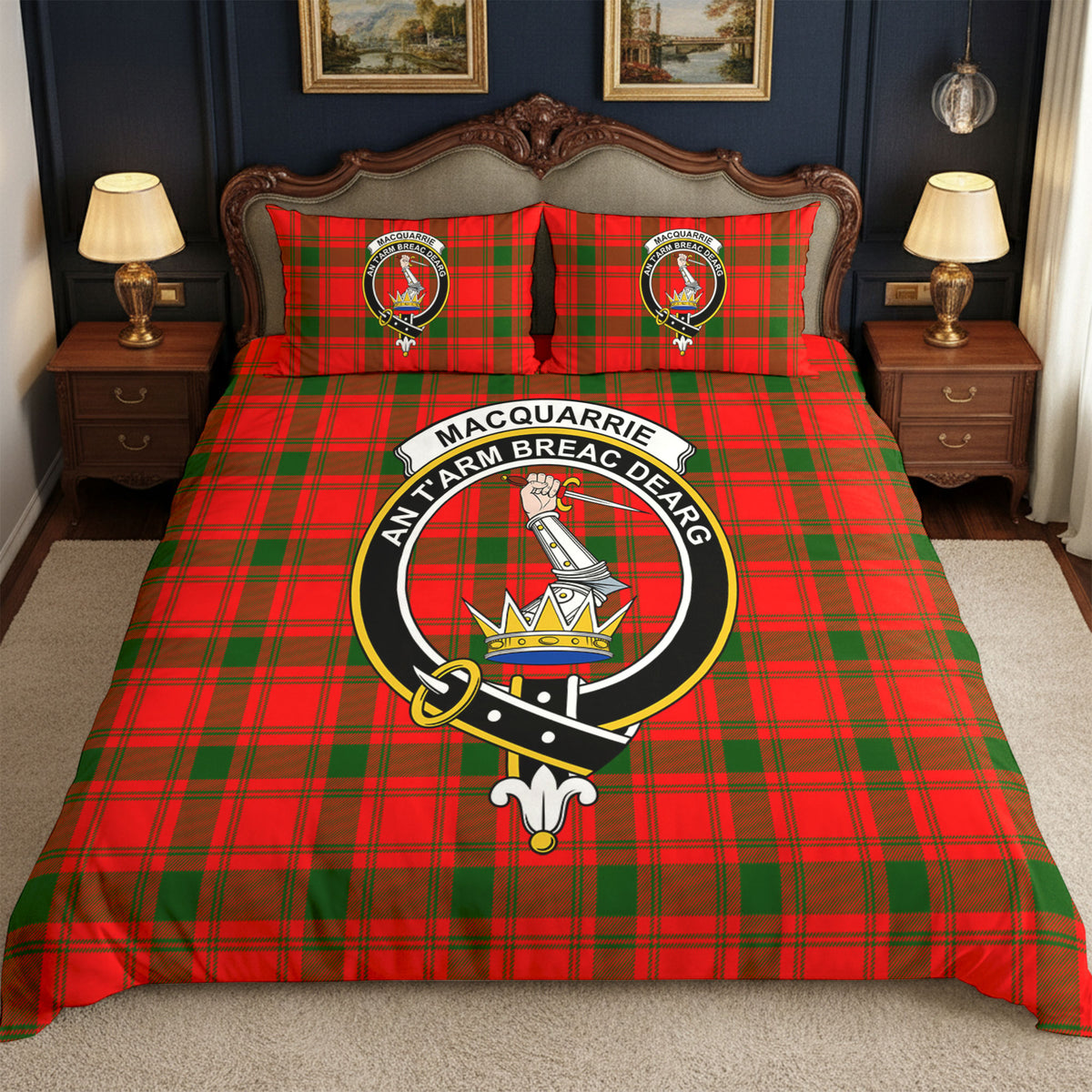MacQuarrie Tartan Crest Bedding Set