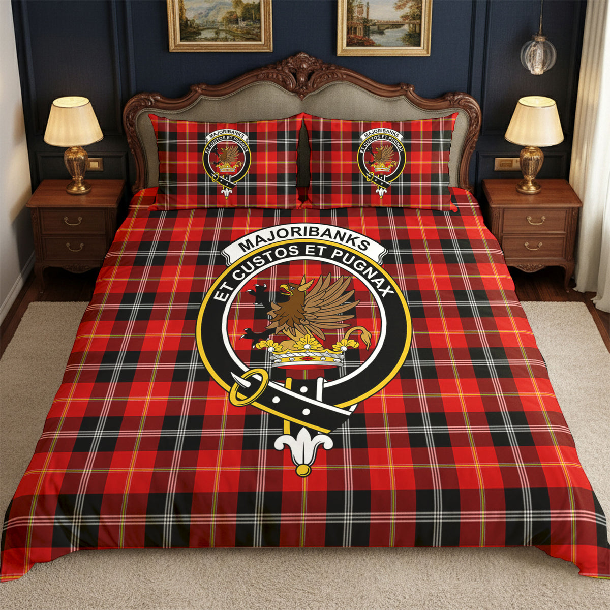 Majoribanks Tartan Crest Bedding Set