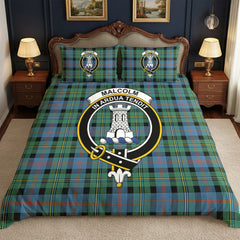 Malcolm Ancient Tartan Crest Bedding Set