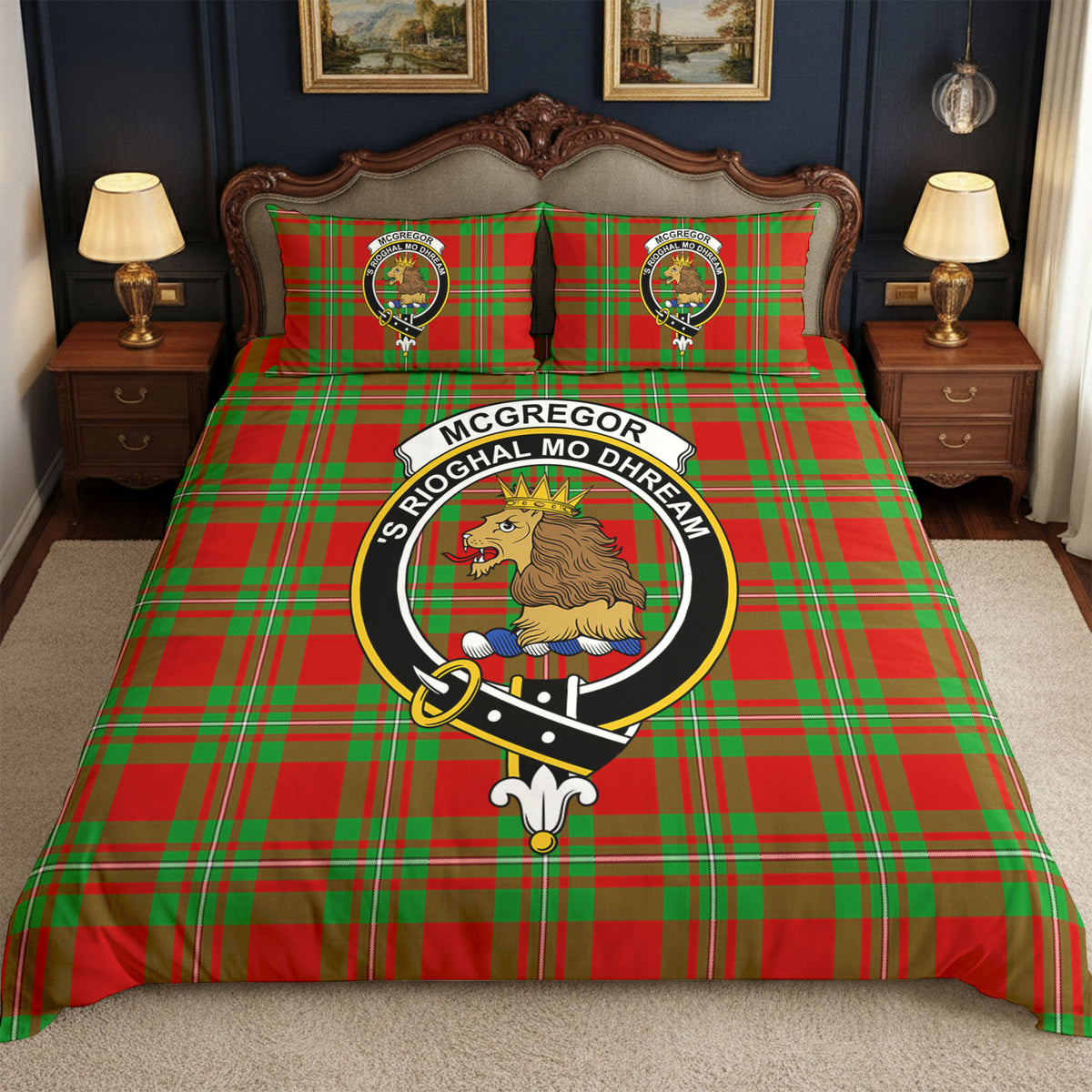 McGregor Modern Tartan Crest Bedding Set